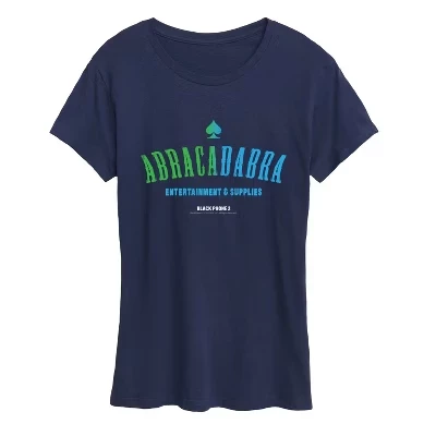 Женская футболка с коротким рукавом и графическим принтом с логотипом Abracadabra