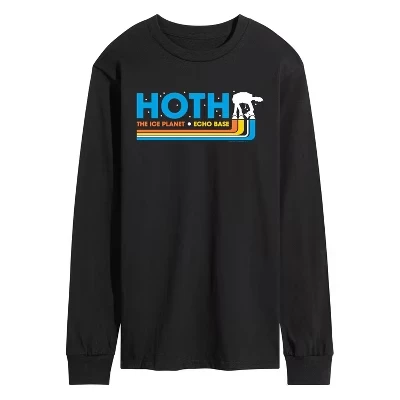 Men's -  - Hoth Horizontal Chest Hit Long Sleeve Graphic T-Shirt black