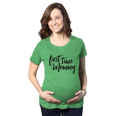 Футболка для беременных First Time Mommy Pregnancy, милая футболка с рельефом живота, Будущая мама - Сумасшедшая собака, футболка для беременных, подарок для мамы