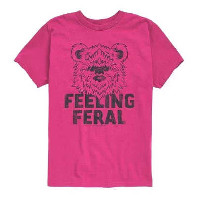 Футболка Feeling Feral Ewok с коротким рукавом и рисунком пурпурного цвета