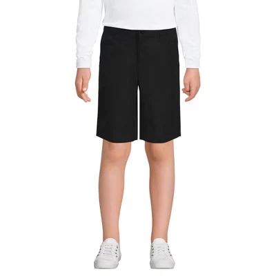Шорты для девочек Lands End Active Chino, школьные, черные