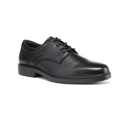 RV2103 Классические черные 4-дюймовые мужские модельные туфли Oxford Work Shoes - натуральная кожа с защитой от проколов из кевлара черного цвета