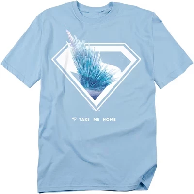 Мужская футболка Fortress Of Solitude Shield светло-голубого цвета
