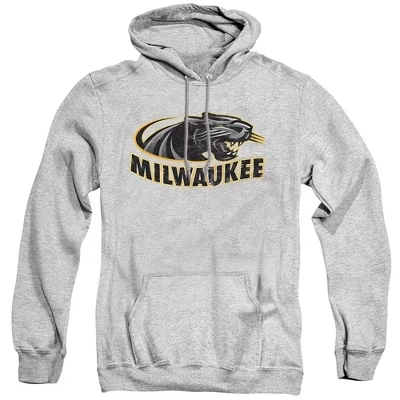 Унисекс худи NCAA Wisconsin–Milwaukee, серый меланж