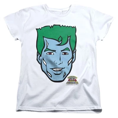 Женская футболка Captain Planet Face белого цвета