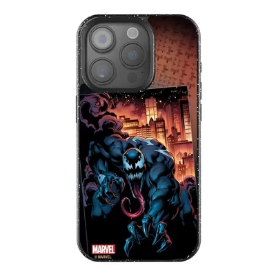 Блестящий чехол для мобильного телефона Marvel с изображением Человека-паука для Apple iPhone venom
