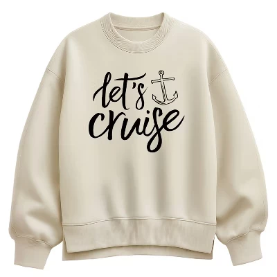 Женский свитшот Instant Message Let's Cruise, кремовый