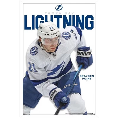 Постер в рамке Trends International NHL Lightning, белый