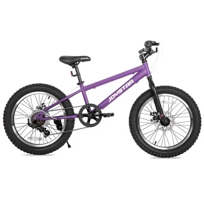 Детский горный велосипед JOYSTAR Minifat 20″ 7 скоростей, фиолетовый