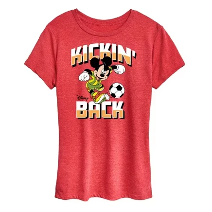 Женская футболка Disney Kickin Back, меланжево-красная