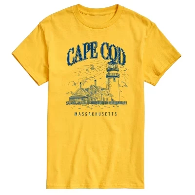 Мужская футболка с коротким рукавом Cape Cod с графическим рисунком желтого цвета