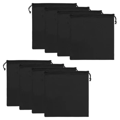 Мешочки для очков Unique Bargains складные 15×15 см, 8 шт., черные