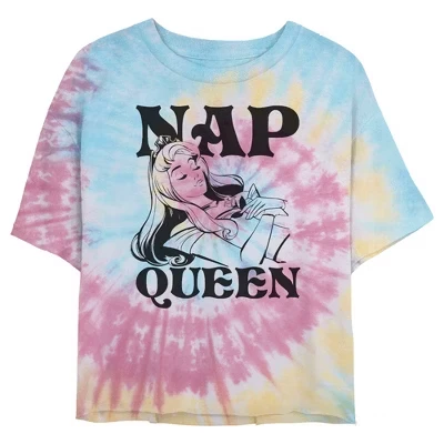 Женская футболка для юниоров Aurora Nap Queen tie dye