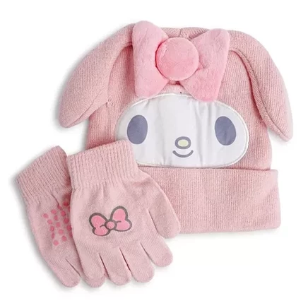 Детский набор шапка и перчатки Hello Kitty, розовый