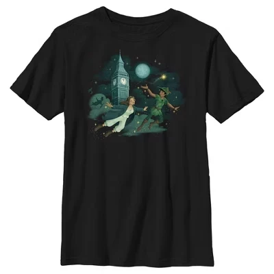Футболка для мальчиков Peter Pan и Венди, черная