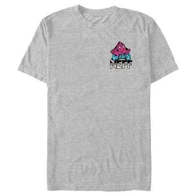 Мужская футболка NEFF Small Meltdown Mushroom с логотипом athletic heather