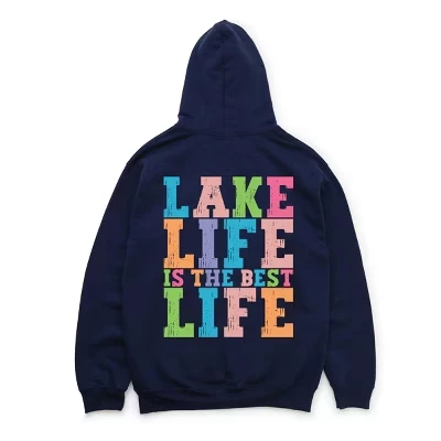 Унисекс-худи Simply Sage Market Lake Life, синее