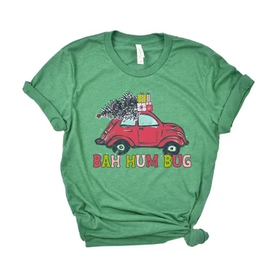 Женская футболка Bah Hum Bug Car с коротким рукавом и рисунком grass