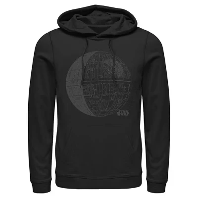 Мужское худи Star Wars «Звезда Смерти», черное