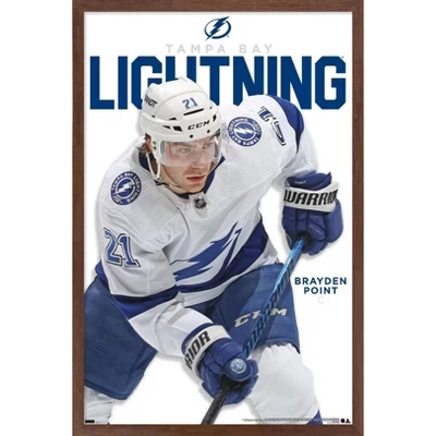 Постер в рамке Trends International NHL Lightning, махагон