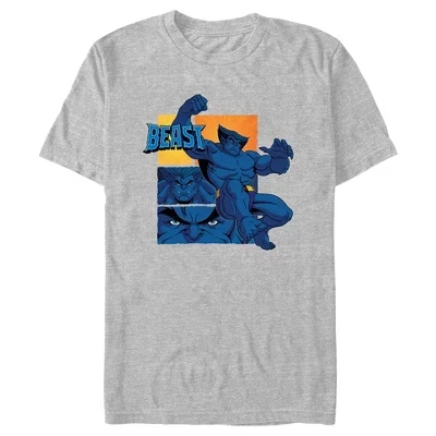 Мужская футболка X-Men '97 Beast, серый меланж