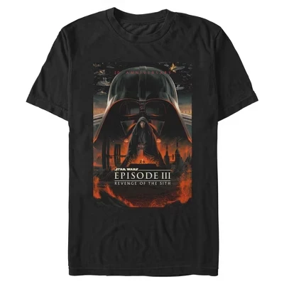 Мужская футболка STAR WARS Episode III, черная