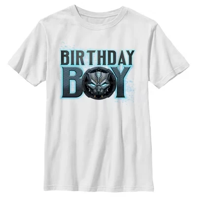 Футболка Boy's Mecha Stike Birthday Boy Panther, белая