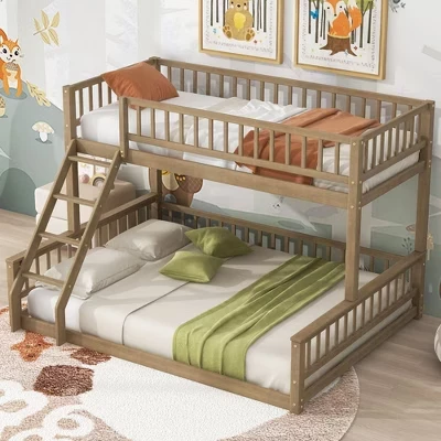 Двухъярусная кровать Twin XL над кроватью размера 