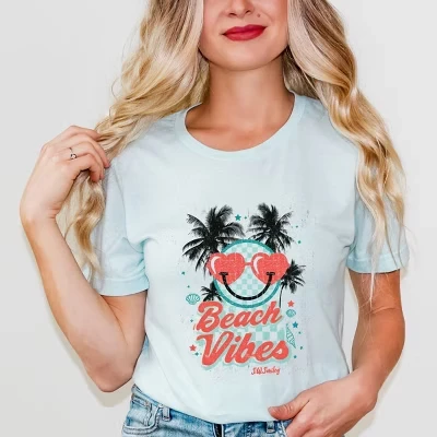 S.W.Smiley Beach Vibes - Женская футболка с коротким рукавом