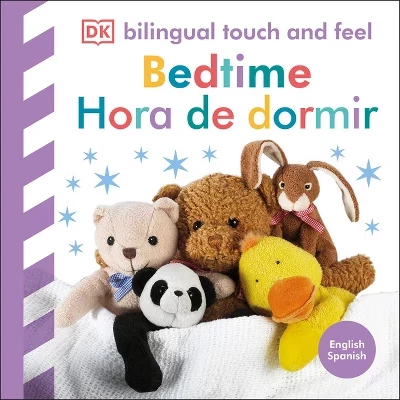 Двуязычная тактильная книга для малышей DK «Bedtime / Hora de Dormir»