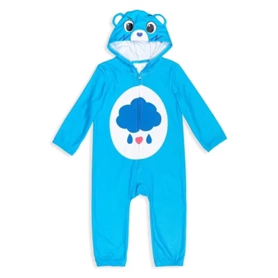 Флисовый костюм на молнии, пижамный комбинезон grumpy bear