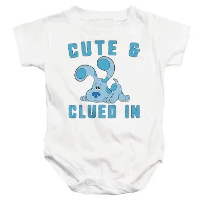 Baby Blues Clues & You Baby's Best Friend Синее детское боди белого цвета
