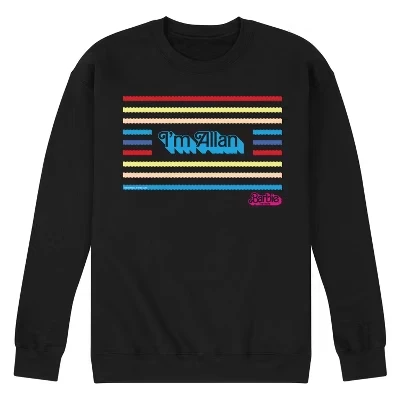 Мужская флисовая толстовка с рисунком I'm Allan, черная