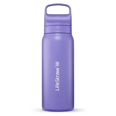 Фильтрующая бутылка LifeStraw Go 710 мл, сталь, фиолетовая