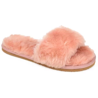 Женские тапочки Journee Collection Dawn, розовые