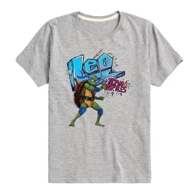Футболка для мальчиков TMNT Лео, меланжевая