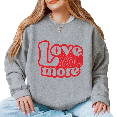 Унисекс свитшот Simply Sage Market Love You More, графитовый