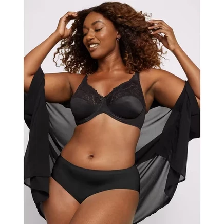 by Bali Minimizer Underwire Bra 34d / black