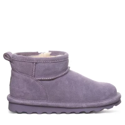 Короткие молодежные ботильоны BEARPAW Shorty фиолетового цвета