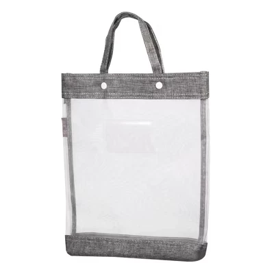 Папка Unique Bargains с ручкой, 34×29,5 см, серая