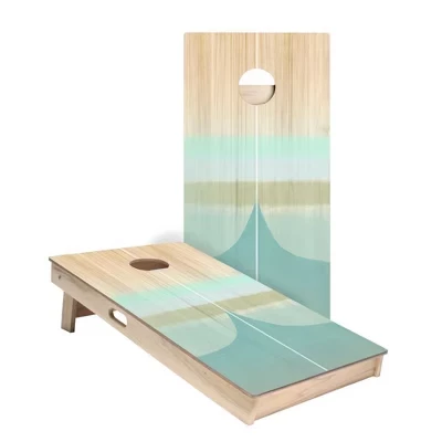 Бамбуковые доски для серфинга Cornhole Boards | Включает в себя (2) доски, дополнительные сумки и аксессуары, чехол и подсветку