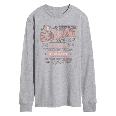 Мужская футболка с длинным рукавом и графическим рисунком Different Man athletic heather