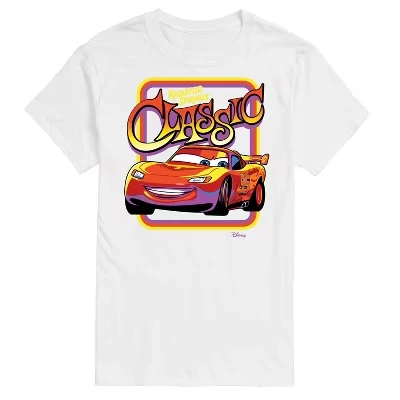 Мужская футболка с коротким рукавом и графическим рисунком Lightning McQueen Classic Radiator Springs, белая