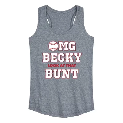 Женская майка Instant Message Omg Becky Bunt, меланж