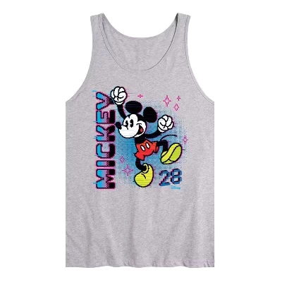 Мужская майка с графическим принтом Mickey Press Start athletic heather