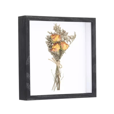 Деревянная настенная столешница DIY Birthday Shadow Box Рамка для дисплея черный