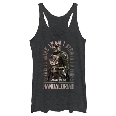 Женская майка The Mandalorian Shining Mando Racerback