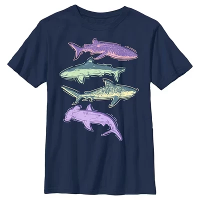 Футболка Boy's Lost Gods Four Sharks для мальчика, синяя