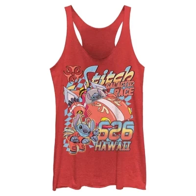Женская майка Lilo & Stitch Hawaiian Galactic Race, красная