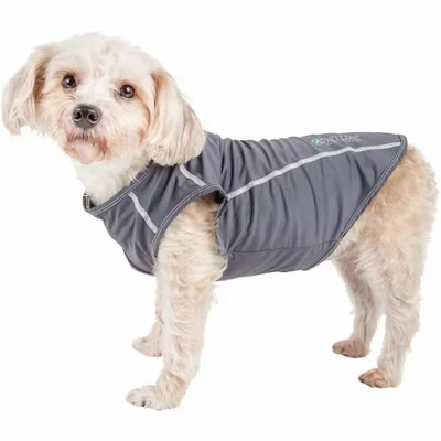 (R) Футболка Active 'Racerbark' с 4-полосной эластичной резинкой Active Dog Tank Top, серая